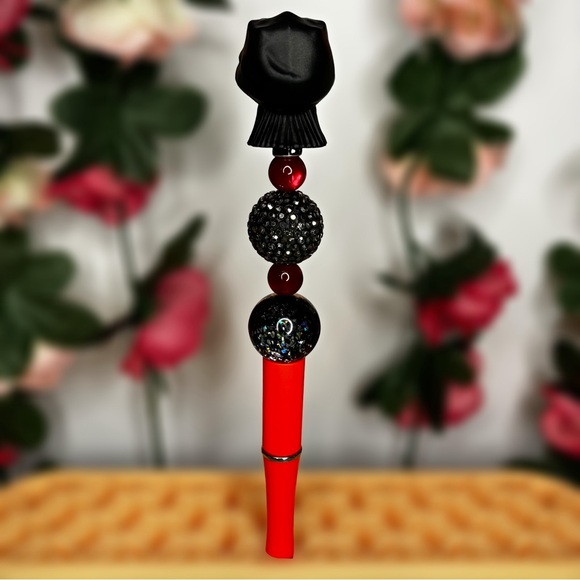 Darth Maul Star Wars Repurposed Doorable Handmade Beaded Pen - Picture 2 of 7